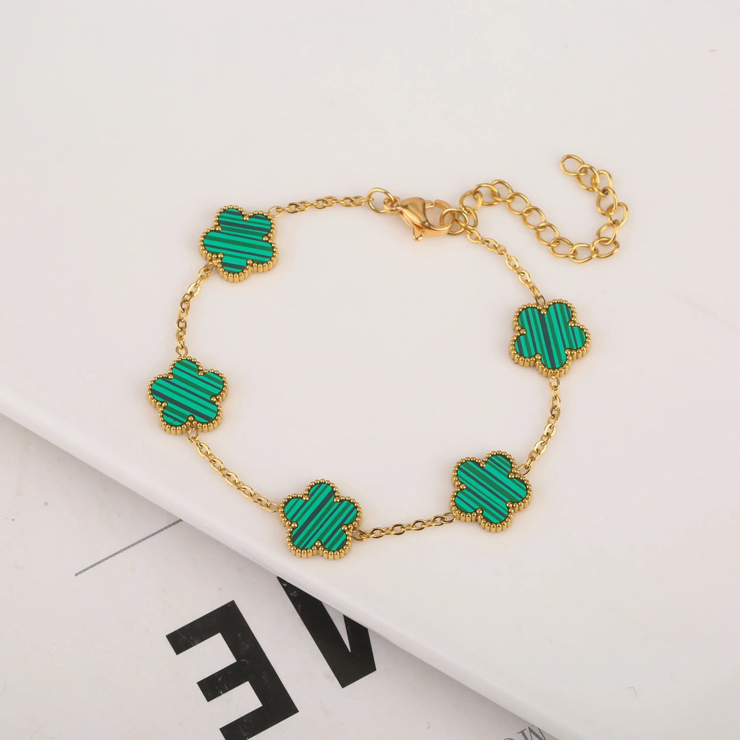 Enchanting Five Leaf Bracelet