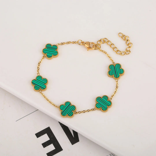 Enchanting Five Leaf Bracelet